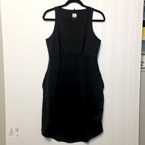 Prana Women’s Emerald Lake Black tank Dress Size medium with pockets - Picture 5 of 9
